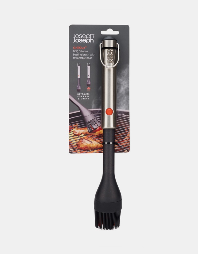 Joseph Joseph - GrillOut™ BBQ Silicone Basting Brush with Retractable Head