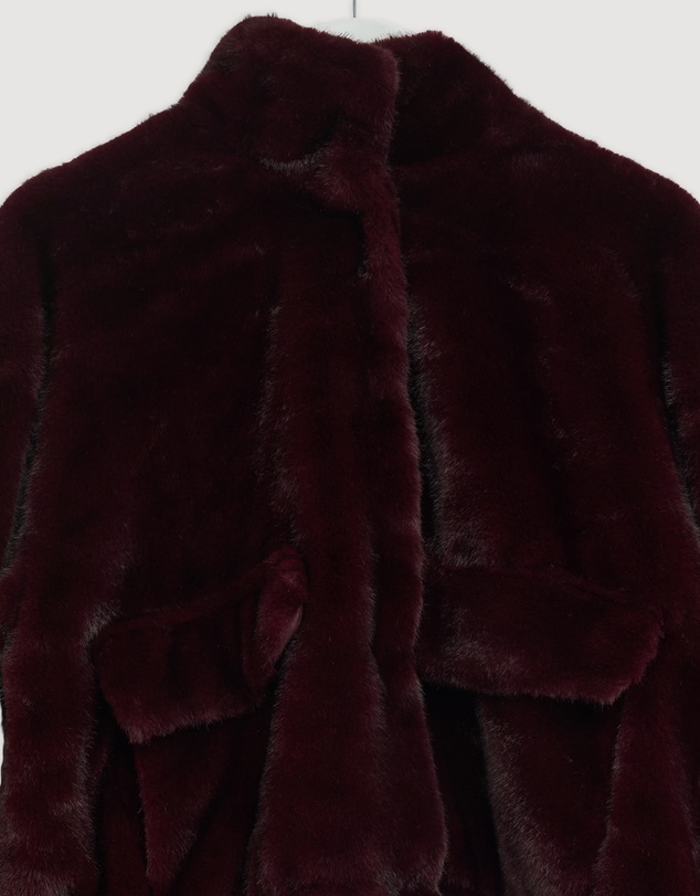 Revibe - Repaired Decjuba Saylor Faux Fur Bomber Jacket - AU 14