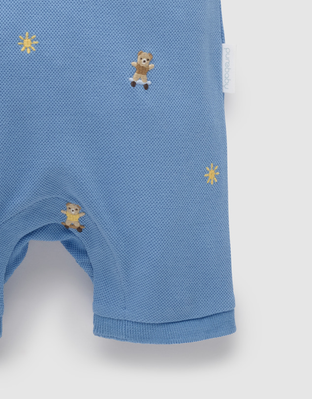 Purebaby - Polo Growsuit-Kids-Babies