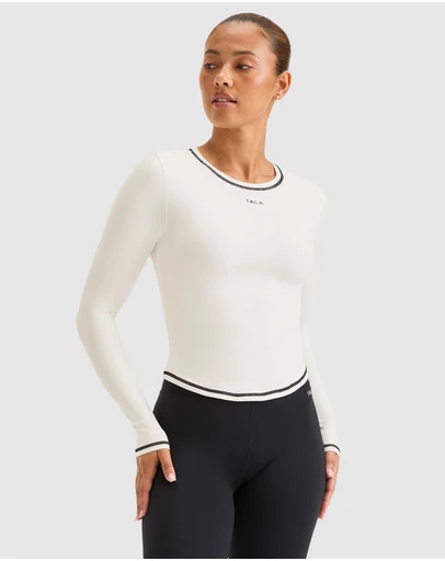 TALA - UltraLite Contrast Stitch Long Sleeve Active Top