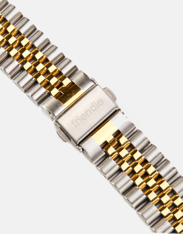 Friendie - Stainless Steel Link Bracelet Band - The Perth - Apple Watch Compatible
