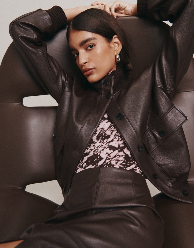 SABA - Elyse Leather Bomber