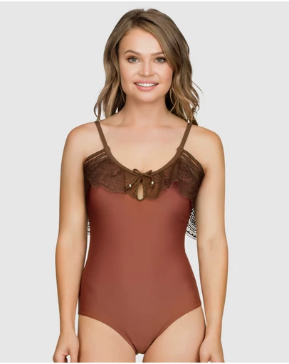 Parfait - Pure Underwired One Piece Swimsuit with Lace Ruffle