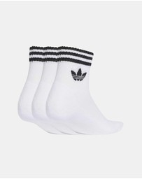 adidas Originals - 3 Stripes Ankle Socks 3 Pairs