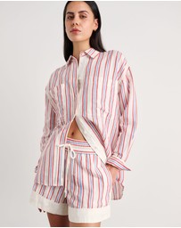 Jag - Winona Stripe Shirt - ICONIC EXCLUSIVE