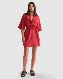 Decjuba - D-Luxe Linen Blend Short Dress
