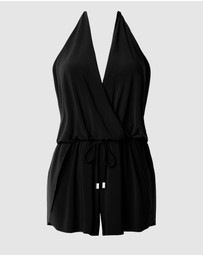 Magicsuit - Bianca Halter Loose Fit Romper Style Swimsuit