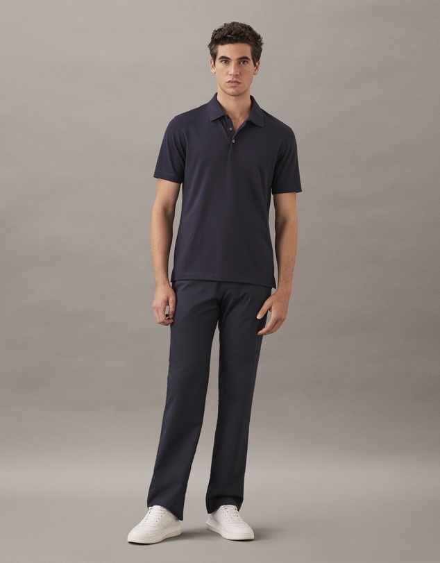 Calvin Klein - Tonal Stripe Jacquard Polo Shirt