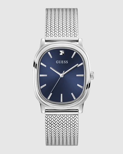GUESS - GUESS Mens Silver-Tone Analogue Watch