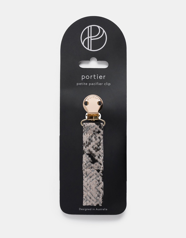 portier - Petite Pacifier Clip - Python