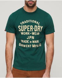 Superdry - Workwear Flock Graphic T-Shirt