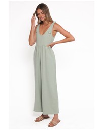 Petal & Pup - Ayla Linen Jumpsuit - Sage