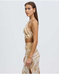 Third Form - Twist Through Bias Halter Top
