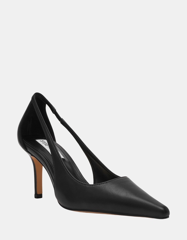 Steve Madden - Altra Black Leather Heels