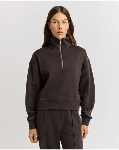 Toorallie - Lounge Cropped Half Zip