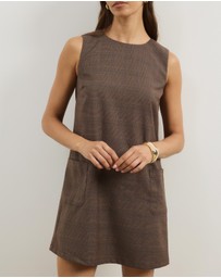 Atmos&Here - Zali Check Suiting Mini Dress