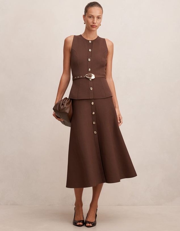 Forever New - Amelia Layered A-Line Midi Dress