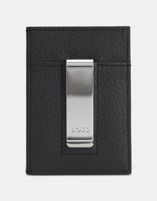 BOSS - Crosstown Grained Leather Card Holder