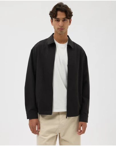 AERE - Linen Cotton Blend Jacket