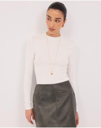 Calli - Astor Babylocked Long Sleeve Top