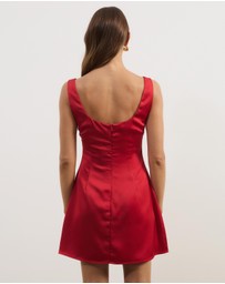 Atmos&Here - Janie Satin Mini Dress