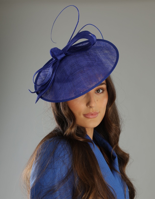 Morgan & Taylor - Haisley Fascinator in Cobalt Blue
