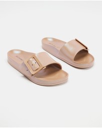 Holster - Solace EVA Slides - Natural Metallic - Women's