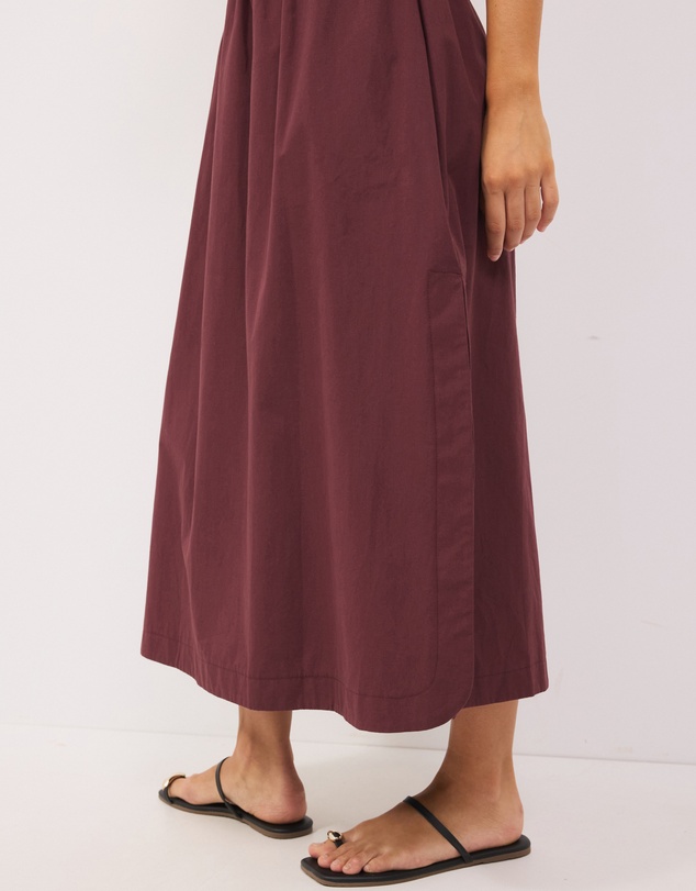 Calli - Danni Shirred Midi Dress