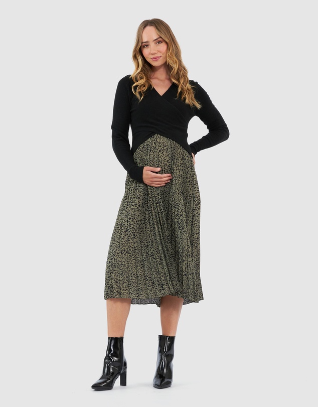 Ripe Maternity - Cleo Pleat Skirt