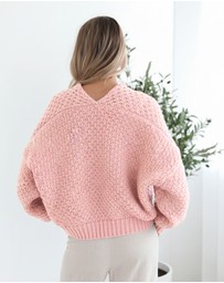 Esther & Co - Dorine Cardigan - Soft Pink