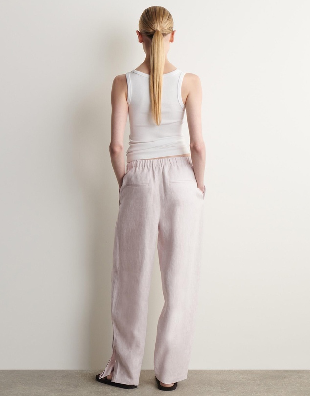 COS - Elasticated Linen Barrel-Leg Trousers