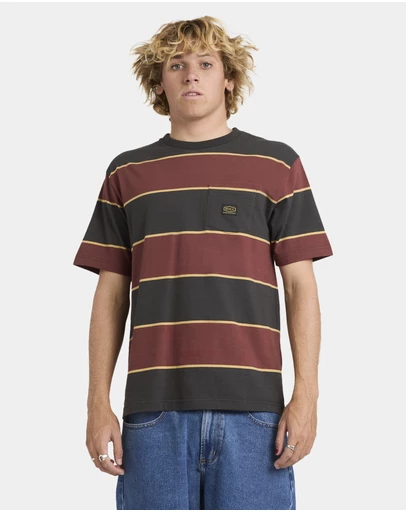 RVCA - Mens Dayshift Stripe T-Shirt