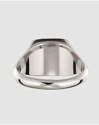 Kuzzoi - ICONIC EXCLUSIVE - Enamel Signet Ring in 925 Sterling Silver