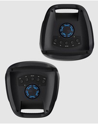 Majority - Majority PS100 - Bundled Party Speaker 40w Bluetooth Karaoke-DJ-Party-PA System - Black