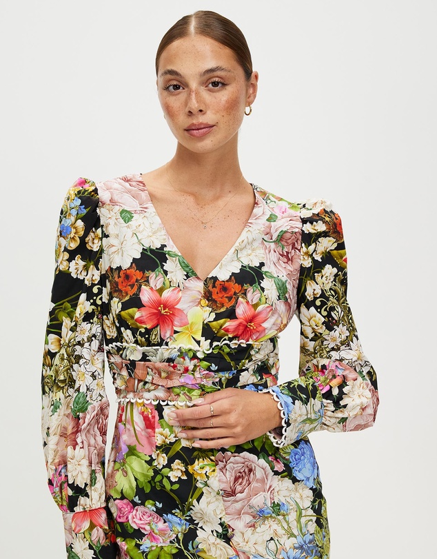 Honey and Beau - Romantic Flower Maxi Dress