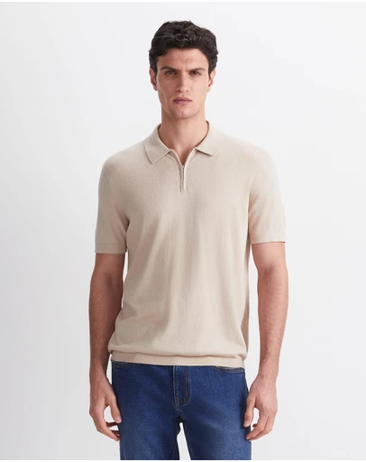 Sportscraft - Ojas Zip Knit Polo