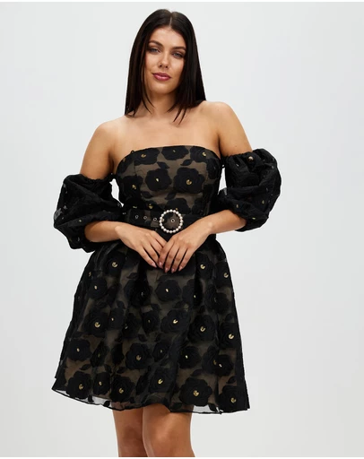 Romance by Honey and Beau - Selena Puff Sleeve Dress
