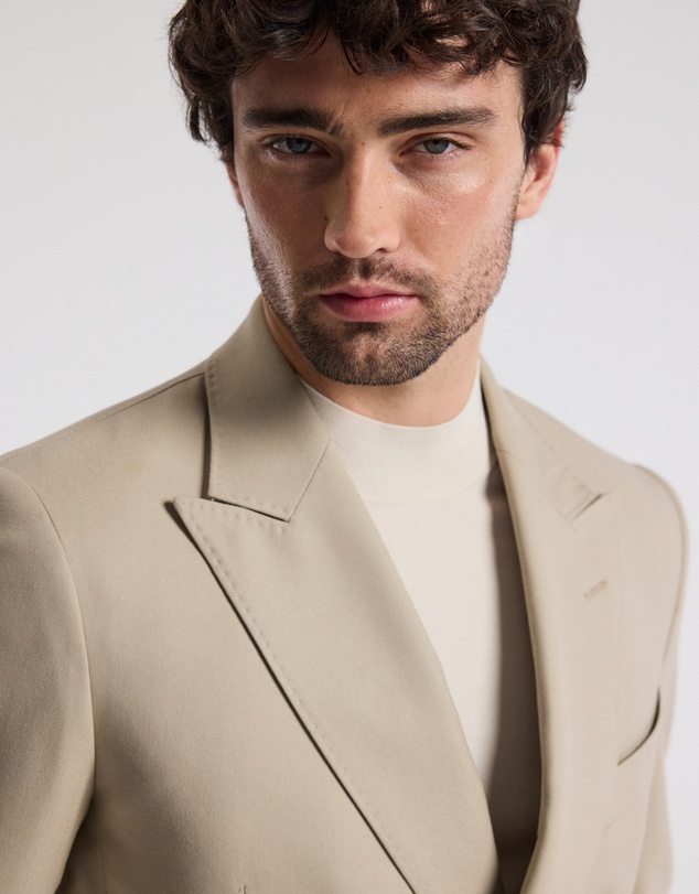 Calibre - Wool Double-Breasted Blazer Sand