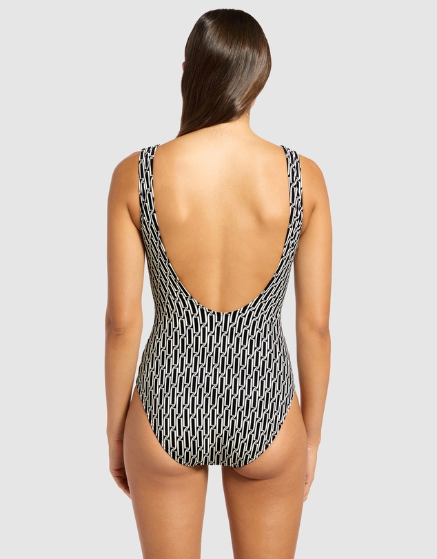 JETS - Spring Geo Plunge One Piece