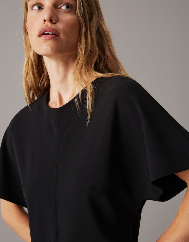 Calvin Klein - Tailored Viscose Shift Dress