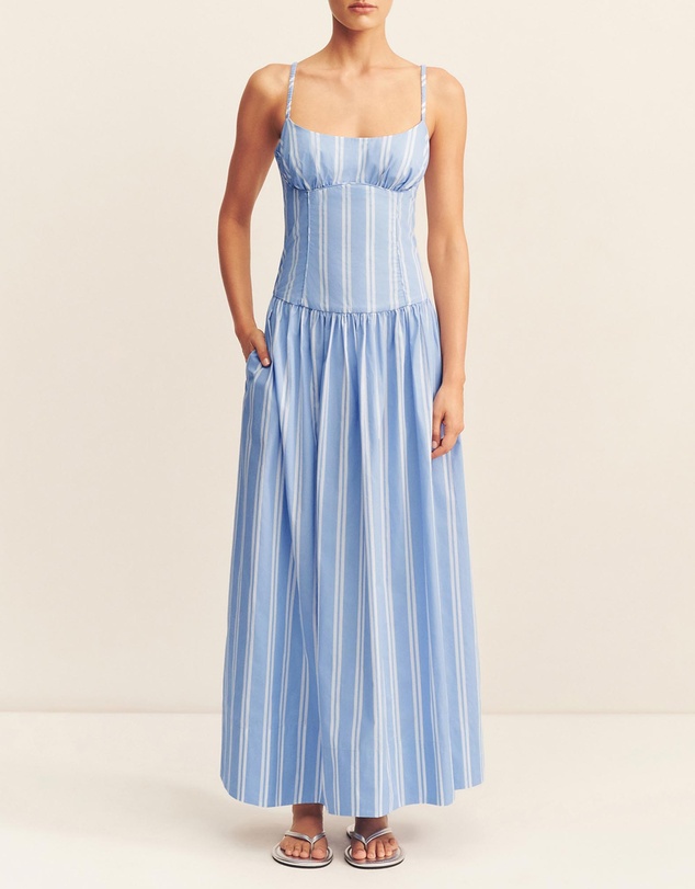 Shona Joy - Omri Panelled Bustier Maxi Dress - ICONIC EXCLUSIVE