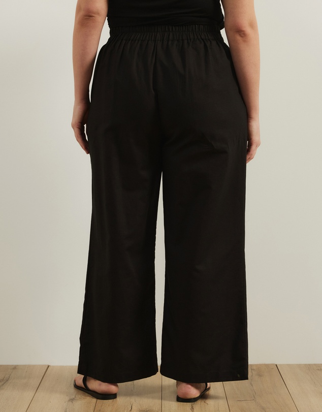 Atmos&Here Curvy - Clara Cotton Linen Tailored Pants