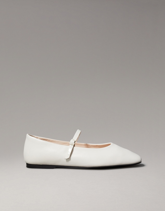 Calvin Klein - Leather Mary Jane Ballerinas
