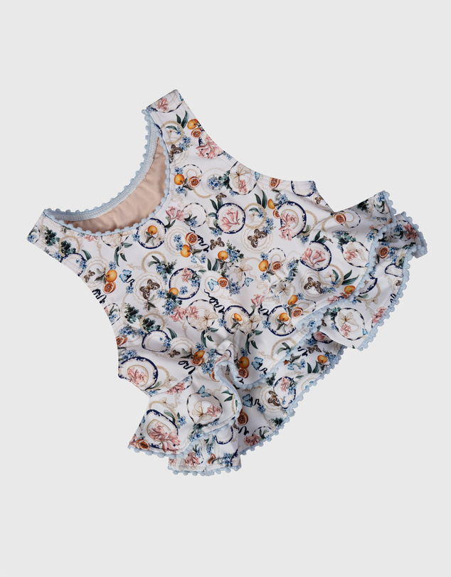 Aqua Blu Kids - Bluebelle Tiered Tankini Set - Kids