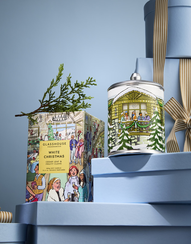 Glasshouse Fragrances - White Christmas 380g Soy Candle