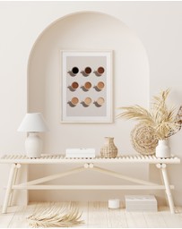 Olive et Oriel - Shades of Coffee Art Print