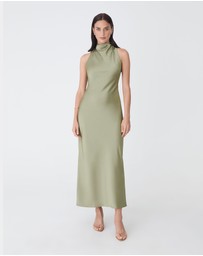 Forcast - Delilah Bias Satin Dress