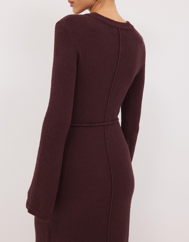 Calli - Iris Long Sleeve Knitted Maxi Dress