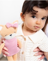 Living Textiles - Knitted Animal Toy- Frankie the Fox