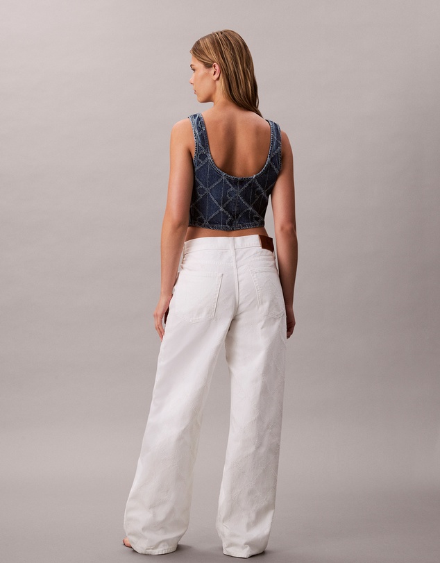 Calvin Klein Jeans - Allover Monogram Low Rise Baggy Jeans